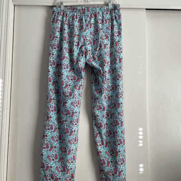 Vinyard Vines Beach Pajama Lounge Pants Size XS Blue Red Holiday Flip Flops PJ - Picture 12 of 16